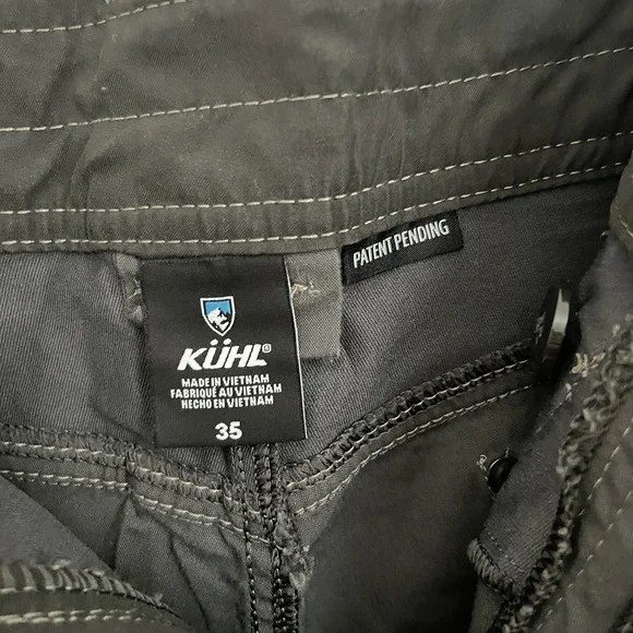 Kuhl Shorts Mens 35 Gray Hiking Trekking Outdoor Lightweight Cargo Gorpcore - Picture 6 of 16